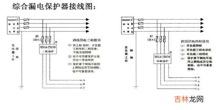 家用漏电保护开关原理-漏电保护开关接线图