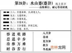 蹇卦 周易第39卦:水山蹇求恋爱姻缘、婚姻感情、工作事业运势