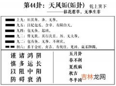 姤卦 周易第44卦:天风姤求恋爱姻缘、婚姻感情、工作事业运势