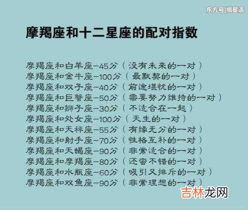 摩羯和金牛配对 摩羯和金牛配吗？求详细