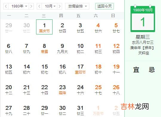 1980庚申年10月出生的人是什么命,命好不好?