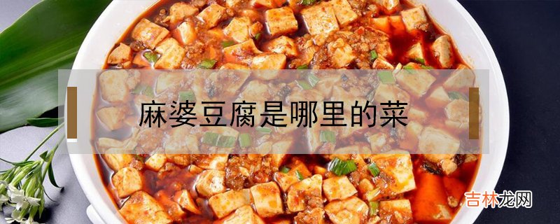 麻婆豆腐是哪里的菜？