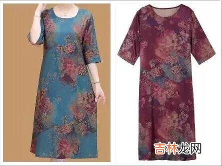 中老年连衣裙新款图片大全