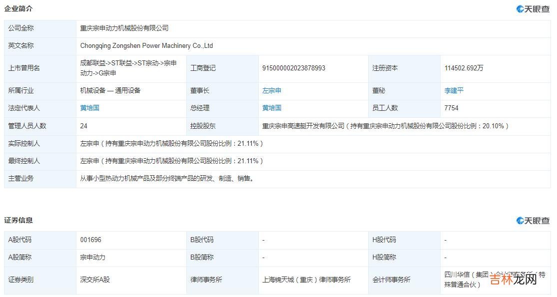 宗申动力 宗申动力最新消息