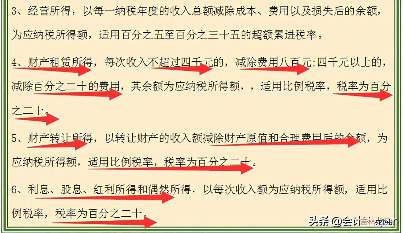 个调税速算表 个调税