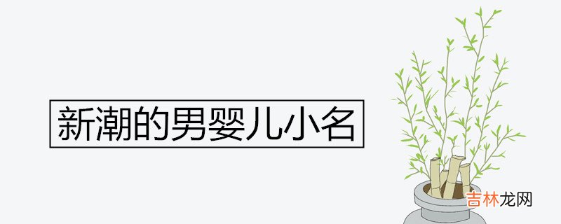 新潮的男婴儿小名