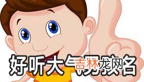 好听大气的男孩小名大全