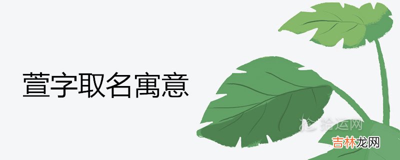 女孩萱字的寓意和含义是什么