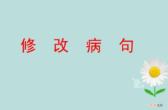 修改病句的类型 修改病句大全及答案