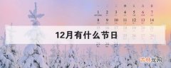 12月有什么节日