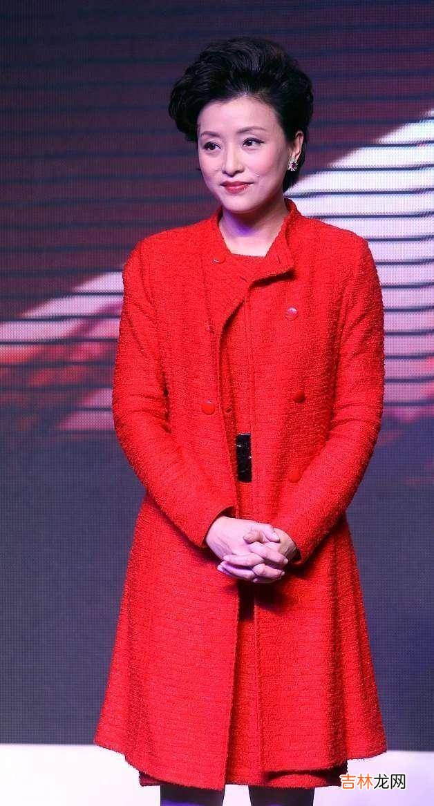 气质优雅的女人，穿上红色依旧美得很，杨澜红色造型好高贵