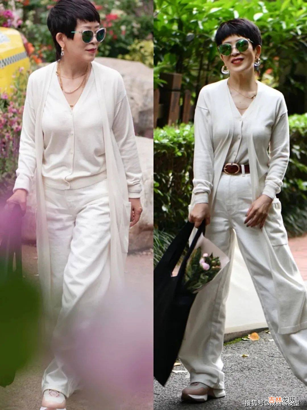 这才是50+女人的搭配：色彩简约、质地柔软、款式修身，清爽优雅