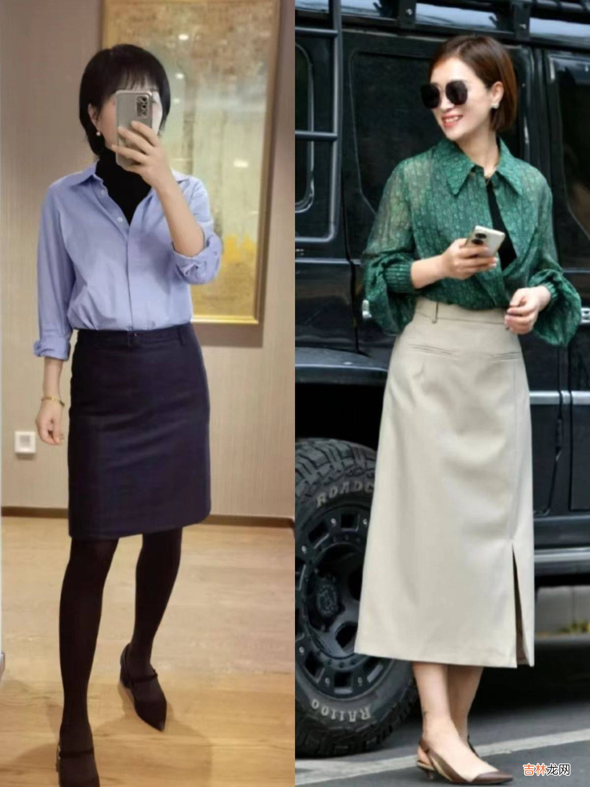 女人年纪再大，都要懂得：衬衫叠“打底衫”才好看，轻松玩转时尚