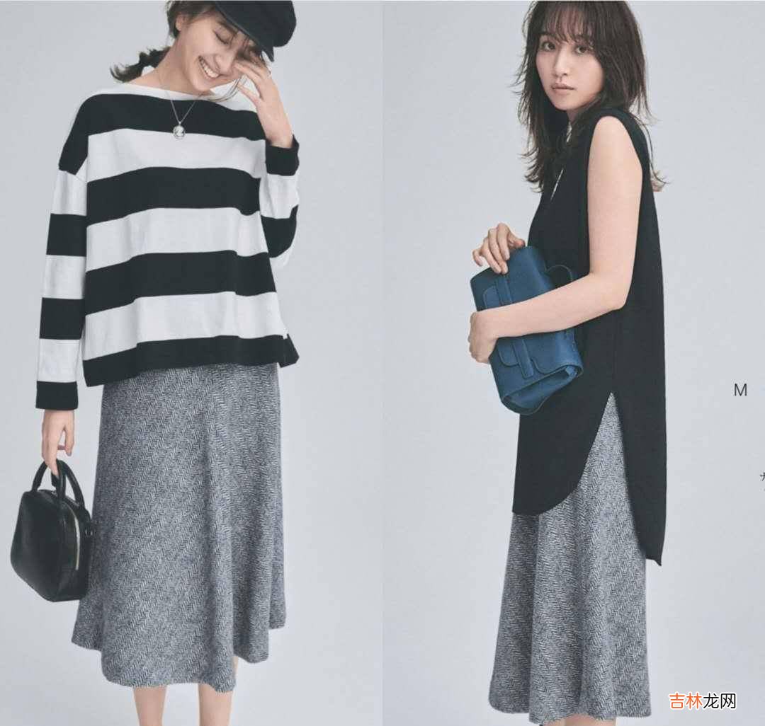 适合职场女性的秋季穿搭：“中长衫+半身裙”搭配法，优雅不过时