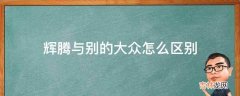 辉腾与别的大众怎么区别?