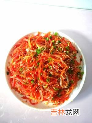 红萝卜丝凉拌怎么做好吃