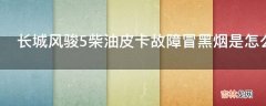 长城风骏5柴油皮卡故障冒黑烟是怎么回事?