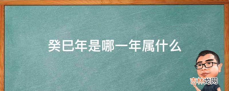 癸巳年是哪一年属什么