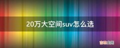 20万大空间suv怎么选?