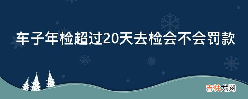 车子年检超过20天去检会不会罚款?