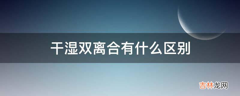 干湿双离合有什么区别?