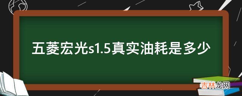 五菱宏光s1.5真实油耗是多少?