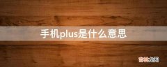 手机plus是什么意思