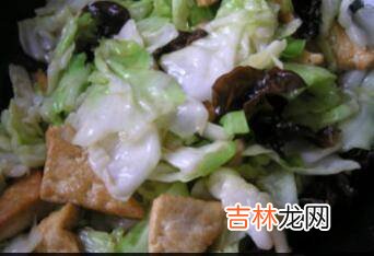 圆白菜豆腐怎么炒好吃