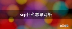 scp什么意思网络