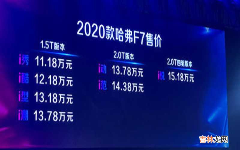 哈弗f72020款什么时候上市