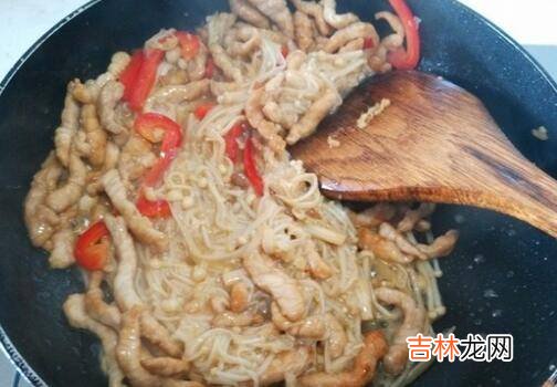 金针菇和肉丝怎么炒