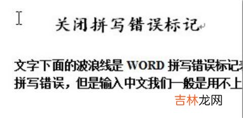 word文档出现红色波浪线是什么意思