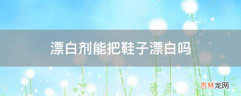 漂白剂能把鞋子漂白吗