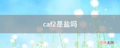 caf2是盐吗