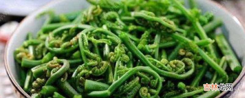 鲜蕨菜怎么去除苦味