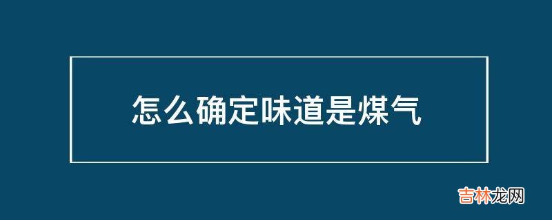 怎么确定味道是煤气