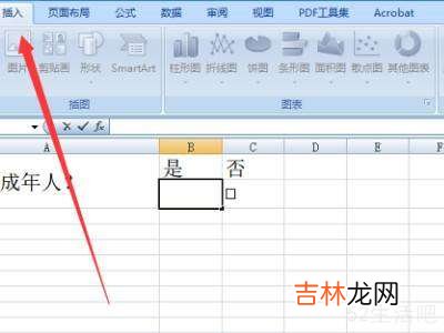 表格里面打勾的小方框怎么弄?