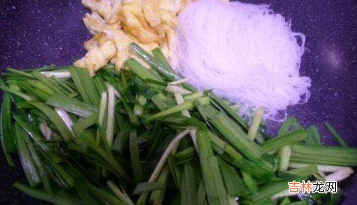 粉丝炒韭菜怎么炒