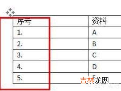 word表格序号自动生成?