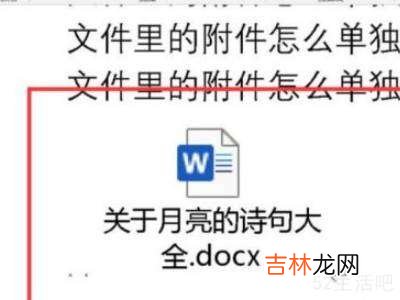 word附件怎么弄出来?