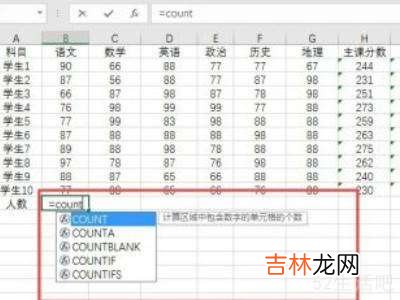 excel计数函数count怎么用?