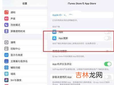 ipad关闭app自动更新?