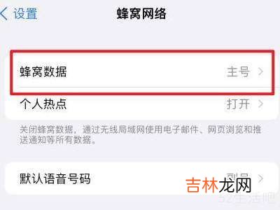苹果13蜂窝数据怎么设置?