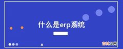 什么是erp系统