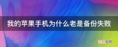 我的苹果手机为什么老是备份失败?