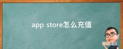 app store怎么充值?