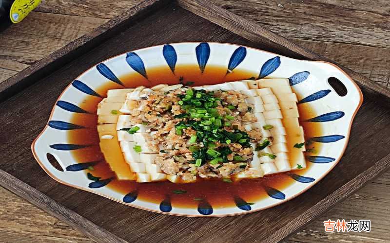 虾蓉蒸豆腐