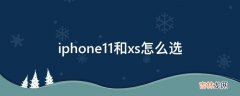 iphone11和xs怎么选?