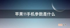 苹果11手机参数是什么?