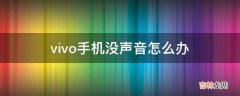 vivo手机没声音怎么办?